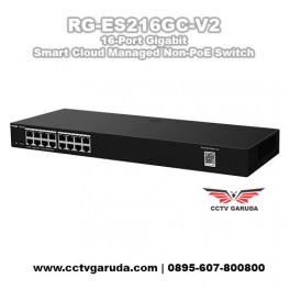 RG-ES216GC-V2, 16-Port Gigabit Smart Cloud Managed Non-PoE Switch