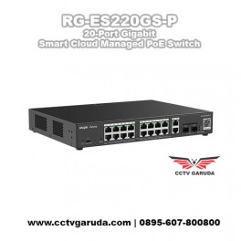 RG-ES220GS-P 20-Port Gigabit Smart Cloud Managed PoE Switch