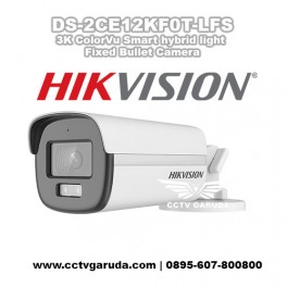 Hikvision DS-2CE12KF0T-LFS &mdash; 3K Smart Hybrid Light ColorVu Bullet | CCTV Garuda Semarang