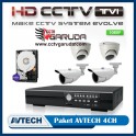 PAKET CCTV AVTECH HDTVI 4CH